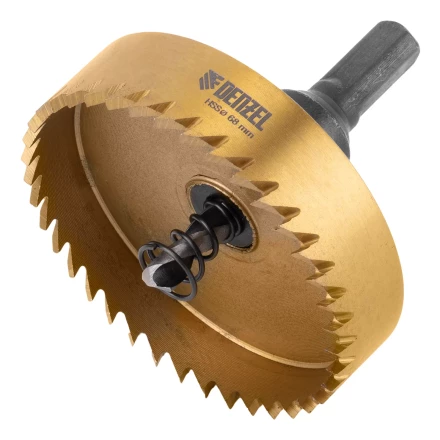 Коронка по металлу HSS, 68 мм, нитридтитановое покрытие Denzel 724122 купить в Кургане