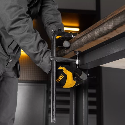 Струбцина F-образная Denzel 20477, 120x300мм, кованая купить в Кургане