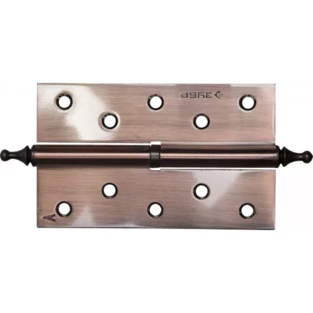 Петля дверная разъемная ЗУБР &quot;ЭКСПЕРТ&quot;, 1 подшипник, цвет ст. медь (AC), левая, с крепежом, 125х75х2,5мм, 2 шт 37605-125-6L купить в Кургане