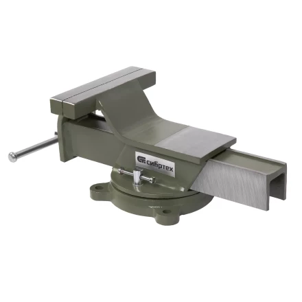 Тиски слесарные Сибртех 18620, 150 мм, стальные, поворотные купить в Кургане