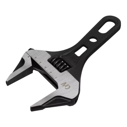 Ключ разводной 185 мм Denzel 15754, CrV, кованый, укороченная рукоятка купить в Кургане