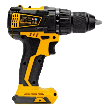 Дрель-шуруповерт аккумуляторная, бесщет. Denzel BLDL-IB-18-0, Li-Ion, 18 В 26122 купить в Кургане