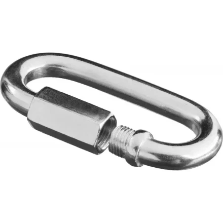 Карабин ЗУБР винтовой с муфтой, оцинкованный, 3мм, 1 шт 4-304536-03 купить в Кургане