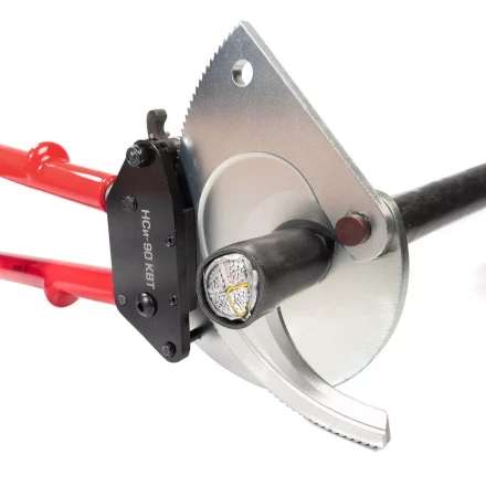 Секторные ножницы диэлектрические КВТ НСи-90 для резки бронированных кабелей до 90 мм (101939) купить в Кургане