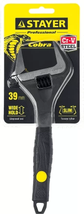 Ключ разводной COBRA, 200 / 39 мм, STAYER 27264-20 купить в Кургане