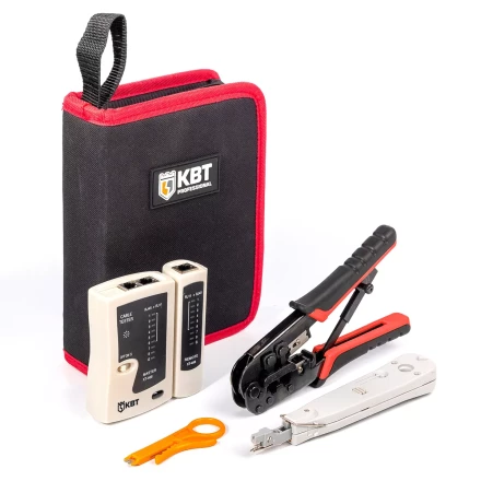 Набор КВТ LAN-4 для работ с сетевым кабелем (85935) купить в Кургане