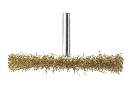 Кордщетка HAMMER плоская 75мм для дрели гофрированная латунированная сталь (207-207) купить в Кургане