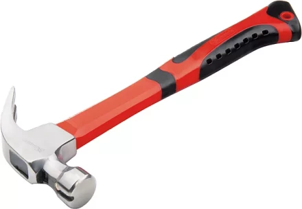 Молоток-гвоздодер 450 г боек c магнитом фибергласовая обрезиненная рукоятка MATRIX 10446 купить в Кургане