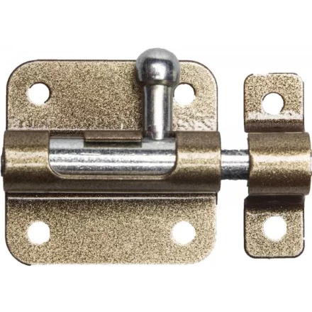 Задвижка накладная для окон и мебели &quot;ШП-10 КМЦ&quot;, цвет коричневый металлик/цинк, 30мм 37743-30 купить в Кургане