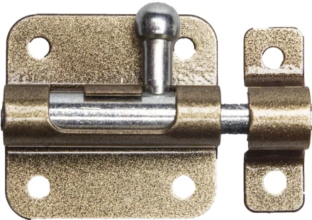 Задвижка накладная для окон и мебели &quot;ШП-10 КМЦ&quot;, цвет коричневый металлик/цинк, 30мм 37743-30 купить в Кургане