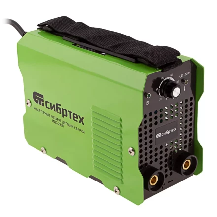 Инверторный аппарат дуговой сварки ИДС-220K, 220 А, ПВ 80%, диаметр электрода 1,6-5 мм Сибртех 94395 купить в Кургане