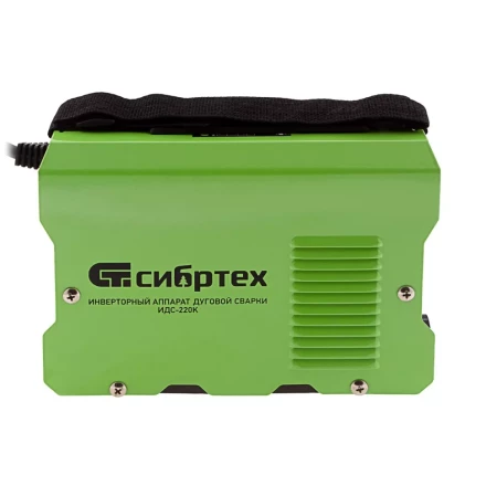 Инверторный аппарат дуговой сварки ИДС-220K, 220 А, ПВ 80%, диаметр электрода 1,6-5 мм Сибртех 94395 купить в Кургане