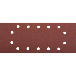 Лист шлифовальный ЗУБР &quot;МАСТЕР&quot;, 14 отверстий, для ПШМ на зажимах, Р80, 115х280мм, 5шт 35594-080