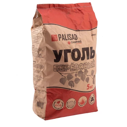 Уголь берёзовый, 5 кг Россия Camping Palisad 69662 купить в Кургане