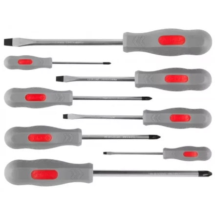 Набор ЗУБР &quot;МАСТЕР&quot;: Отвертки, Cr-v, эргономичная двухкомпонентная рукоятка, 8шт 25065-H8_z02 купить в Кургане