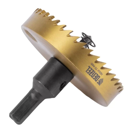 Коронка по металлу HSS, 70 мм, нитридтитановое покрытие Denzel 724123 купить в Кургане