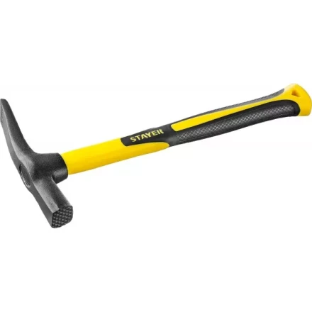 Молоток-кирочка КАМЕНЩИКА Fiberglass 600г с фиберглассовой рукояткой, STAYER Professional 20161 20161 купить в Кургане