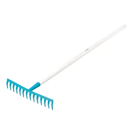 Грабли стальные Palisad, 360х1250 мм, 14 прямых зубьев, деревянный лакированный черенок, Luxe 6178988 купить в Кургане