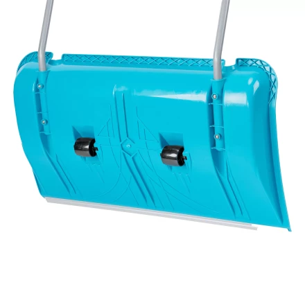 Скрепер для уборки снега Palisad 61800, полипропилен, колеса, 750х445х1275 мм, рукоятка с ПВХ, LUXE купить в Кургане