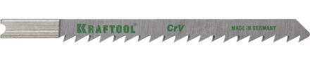 Полотна KRAFTOOL, U101D, для эл/лобзика, Cr-V, по дереву, ДСП, ДВП, чистый рез, US-хвост., шаг 4мм, 75мм, 2шт 159611-4 купить в Кургане