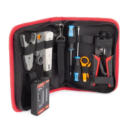 Набор КВТ LAN-8 для работ с сетевым кабелем (90348) купить в Кургане