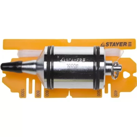 Отвес STAYER &quot;PROFI&quot; строительный со шнуром, с противоударными ободками, 1000 г 06352-100 купить в Кургане