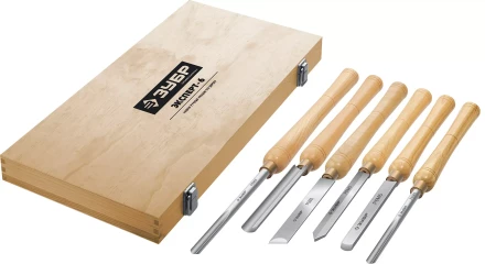 ЗУБР Эксперт-6, 6 предм., набор ручных резцов по дереву, Профессионал (18370) купить в Кургане