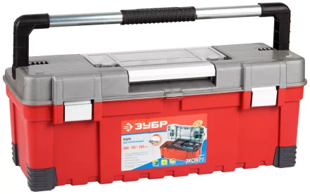 Ящик ЗУБР &quot;ЭКСПЕРТ&quot; пластмассовый для инструмента, 26&quot; 38135-26 купить в Кургане