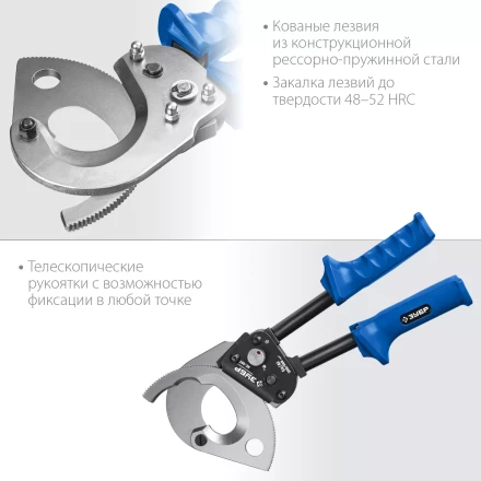 ЗУБР НС-50T, d 50 мм, секторные ножницы, Профессионал (23351-50) купить в Кургане