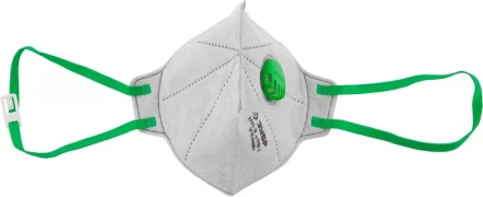 Полумаска фильтрующая ЗУБР &quot;МАСТЕР&quot; плоская, с клапаном, многослойная, угольный фильтр, класс защиты FFP2 11167-2 купить в Кургане