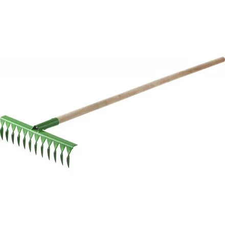 Грабли РОСТОК садовые с черенком, 14 витых зубцов 421900-14 купить в Кургане
