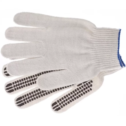 Перчатки трикотажные рисунок ПВХ гель Протектор оверлок Сибртех Россия 67778 купить в Кургане