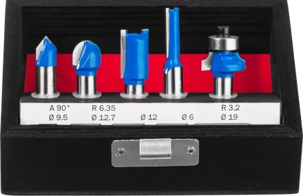 ЗУБР 5 шт, набор профильных фрез по дереву, Профессионал (28795-H5) купить в Кургане