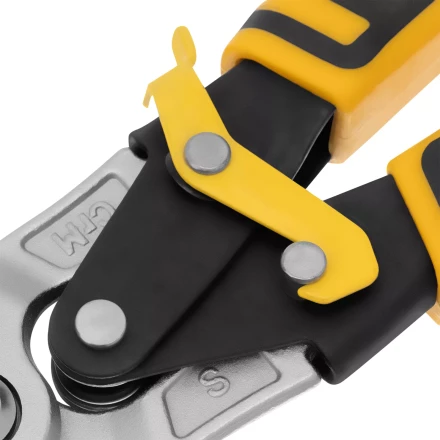 Ножницы по металлу Denzel 78370, 270 мм, прямой рез, сталь-CrMo, трехкомпонентные рукоятки купить в Кургане