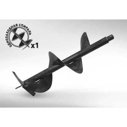 Шнек для грунта D 150мм d посадки 20 мм длина 800мм GDB-150 CARVER купить в Кургане