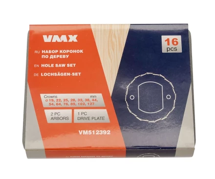 Набор коронок по дереву 16 пред. VMX 512392 купить в Кургане