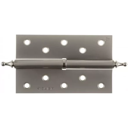 Петля дверная разъемная ЗУБР &quot;ЭКСПЕРТ&quot;, 1 подшипник, цвет мат. никель (PN), левая, с крепежом, 125х75х2,5мм,2шт 37605-125-4L купить в Кургане