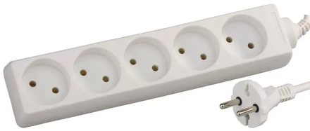 Удлинитель СВЕТОЗАР электрический, 5 гнезд, 5м SV-55050-5 купить в Кургане