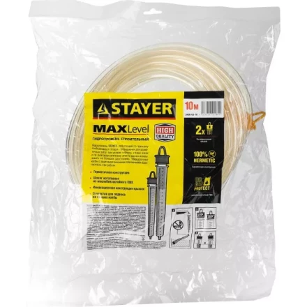 Гидроуровень STAYER &quot;MASTER&quot; с усиленной измерительной колбой большого размера, d 6мм, 10м 579437 купить в Кургане