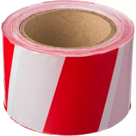 Сигнальная лента, цвет красно-белый, 75мм х 150м, STAYER Master 12241-75-150 купить в Кургане