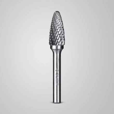 Зубр Твердосплавная борфреза F - парабола с закругленным углом, 12 х 25 мм, радиус 3.0 мм (28805-12-25) купить в Кургане