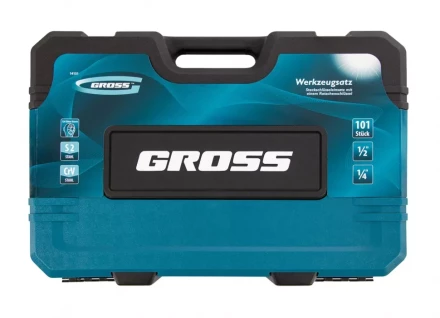 Набор инструментов 101 предмет, 120 зубьев, CrV, 1/4&quot;, 1/2&quot; Gross 14151 купить в Кургане