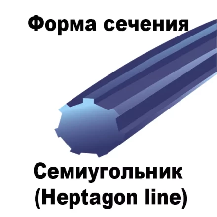 Леска для триммера HEPTAGON LINE (семиугольник) катушка 1,35кг 2.65MMX266M купить в Кургане