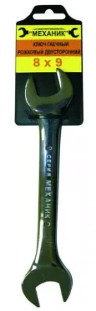 Ключ гаечный рожковый двусторонний 8х9 26008 купить в Кургане
