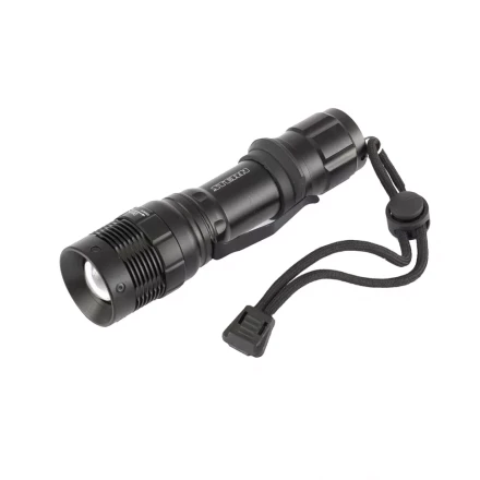 Фонарь 3 W CREE LED зум 3 режима 100% - 50% - стробоскоп клипса ремешок 160 Лм 200 м 3хААА Stern 90582 купить в Кургане