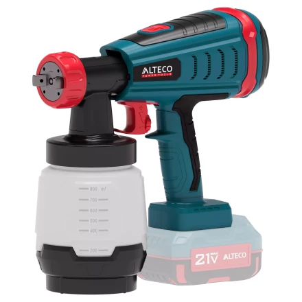 Бесщеточный аккумуляторный краскораспылитель ALTECO CSG 21-1000 BL Solo (без АКБ и ЗУ) 74567 купить в Кургане