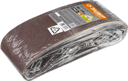 Лента шлифовальная бесконечная ЗУБР &quot;СТАНДАРТ&quot; на тканевой основе, для ЛШМ, P60, 100х610мм, 5 шт 35343-060 купить в Кургане