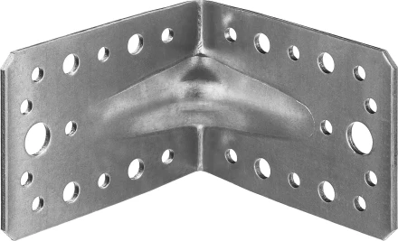 ЗУБР УКУ-2.5, 65 x 90 x 90 x 2.5 мм, цинк, усиленный крепежный уголок (31011-90) купить в Кургане