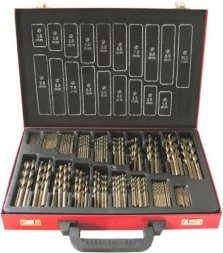 Набор сверл д/мет.Р6М5 375шт.(1-10мм) 1/4 25271