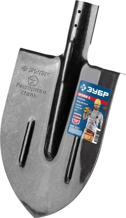 ЗУБР ПРОФИ-5, 375 х 210 мм, полотно рессорная сталь 1.6 мм закалено, c ребрами жесткости, без черенка, тип ЛКО, штыковая лопата, Профессионал (39450) купить в Кургане